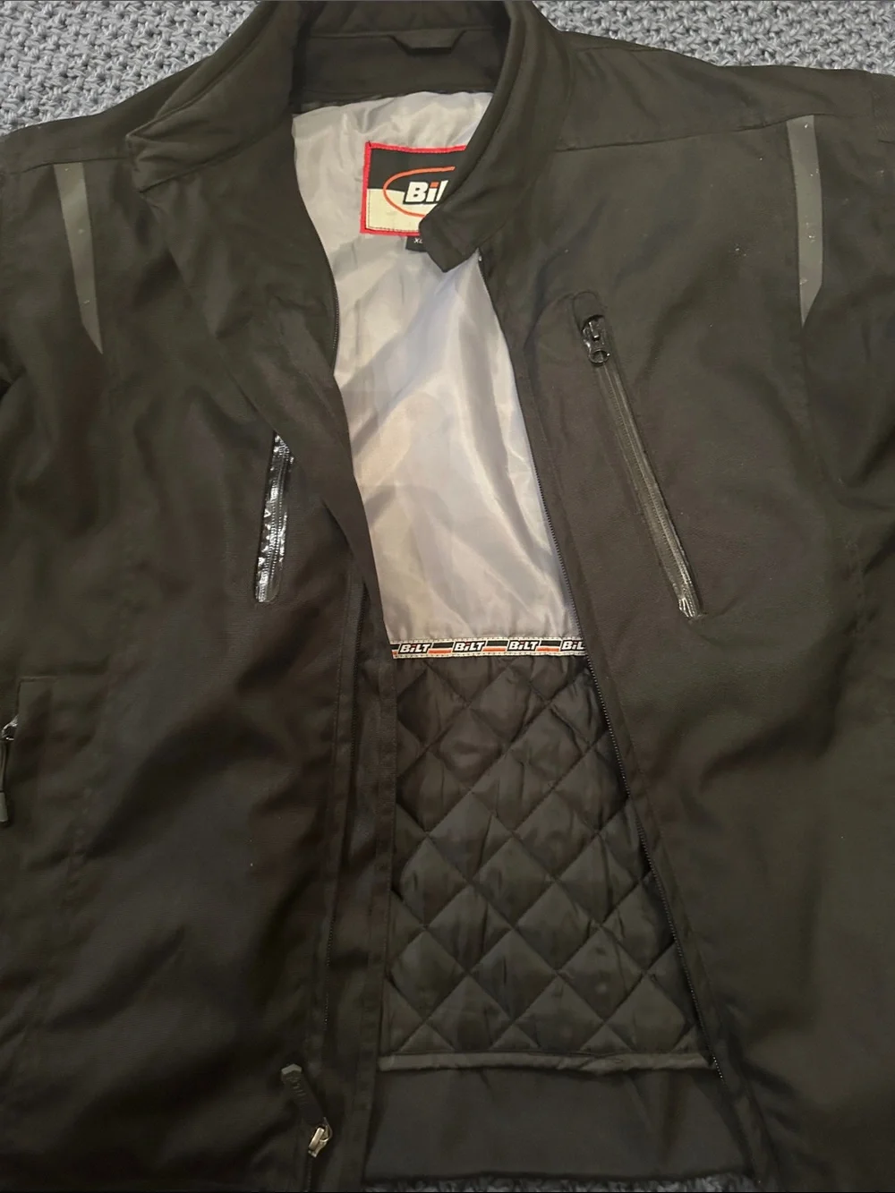 Men's Black Lightweight Quilted-Liner Shirt Jacket